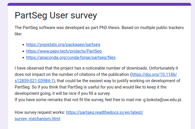 survey screenshot